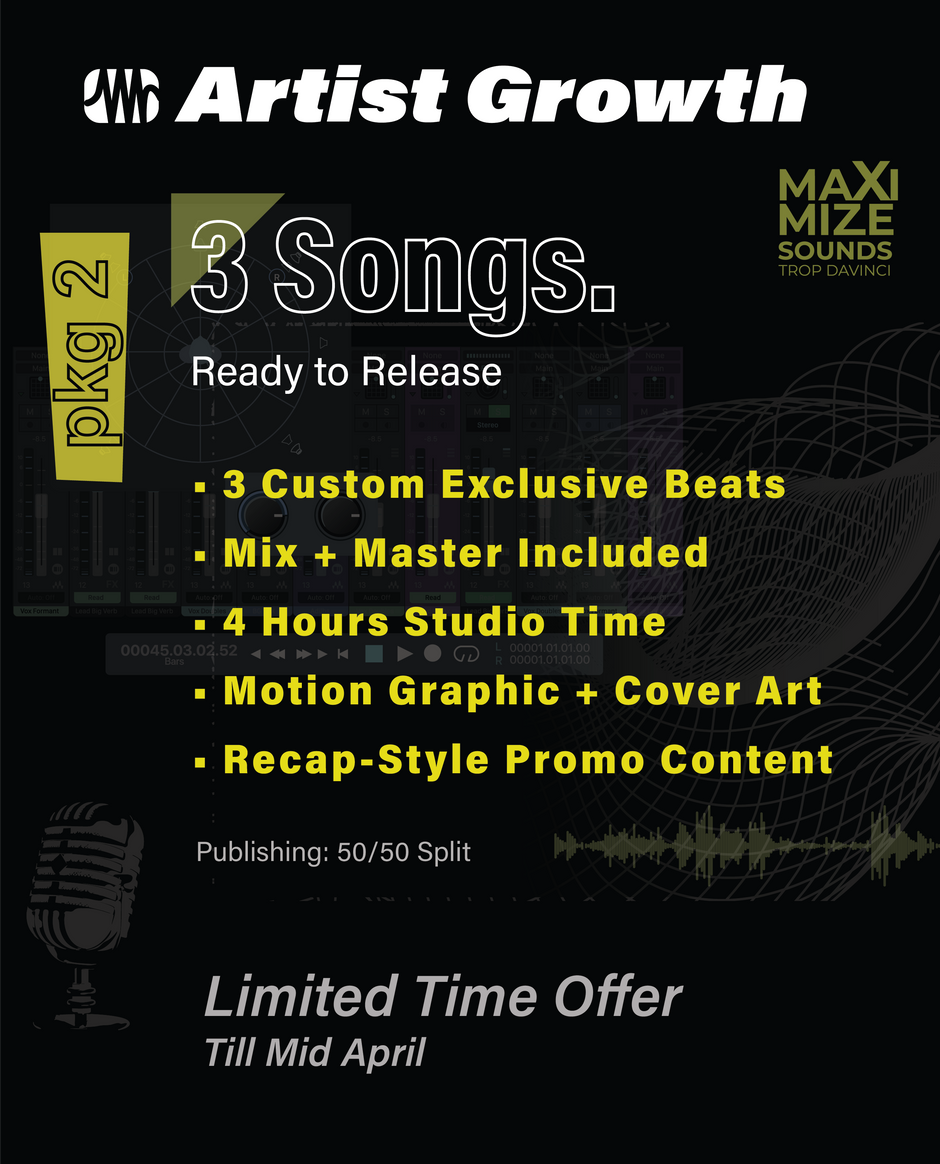 Artist Growth — 3 Songs Package