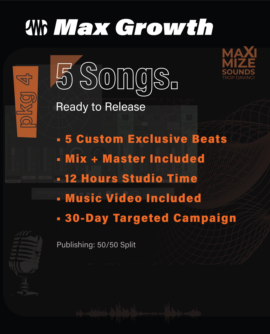 Max Growth — 5 Songs Package